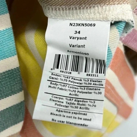 Nocturne Rainbow Striped Shacket XS NWT - Picture 11 of 14